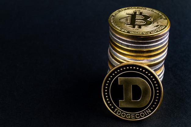 Dogecoin and Bitcoin tokens