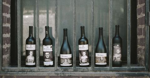 Bottles of 19 Crimes wine