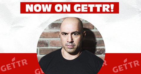 Joe Rogan and Gettr advertisement