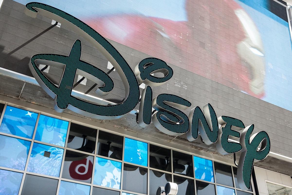 A Disney store sign