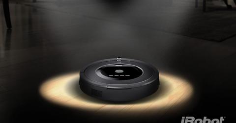 A Roomba vacuum