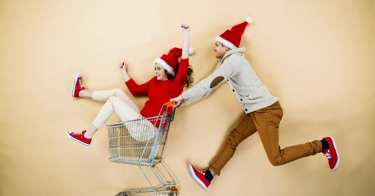 couple going Christmas shopping