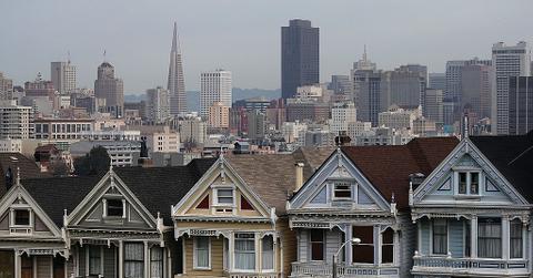Houses pictured in San Francisco