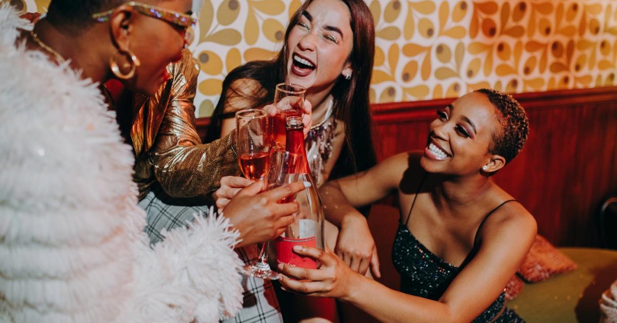 Women celebrating New Year's