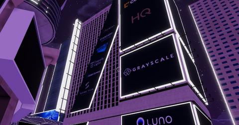 Luno logo on a building in Cape Town