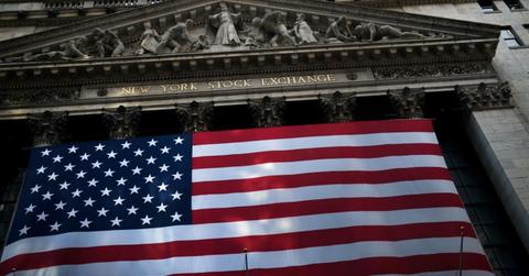 NYSE and American flag