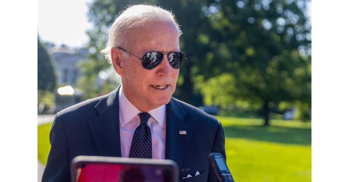 Biden discussing 9mm weapons outside of White House