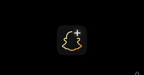 Snapchat Plus logo on black background