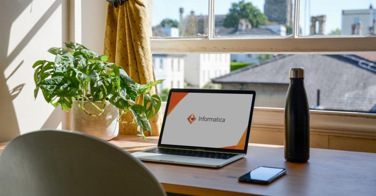 Informatica logo displayed on a laptop