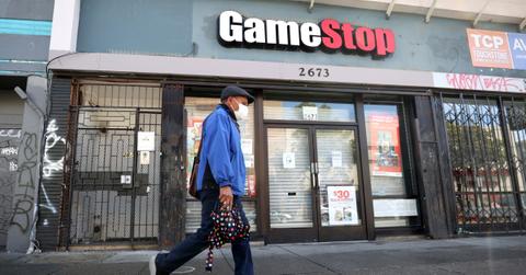A closed GameStop store.