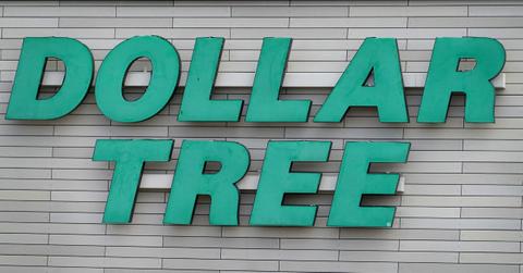 A Dollar Tree sign