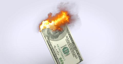 U.S. dollar burning