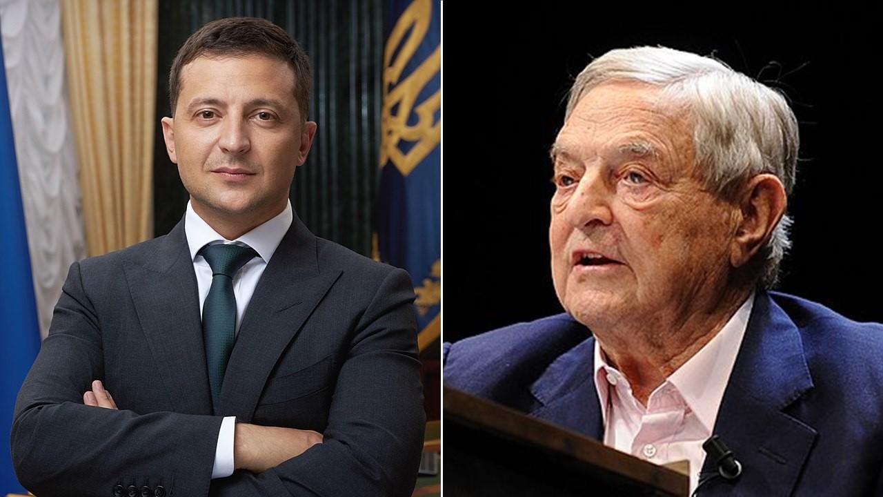 Volodymyr Zelensky and George Soros