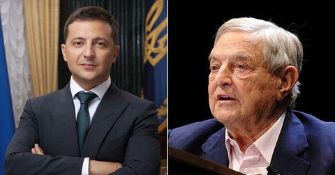 Volodymyr Zelensky and George Soros