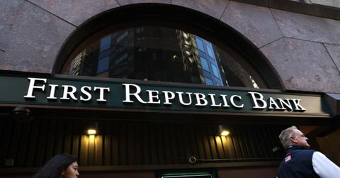 A First Republic Bank sign in San Francisco in 2023