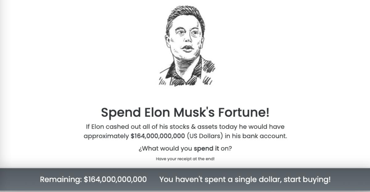 Two Online Games Invite You To Spend Elon Musk’s Money