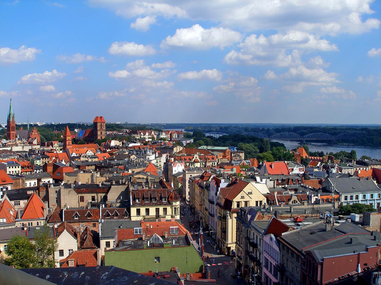 Aerial view of houses