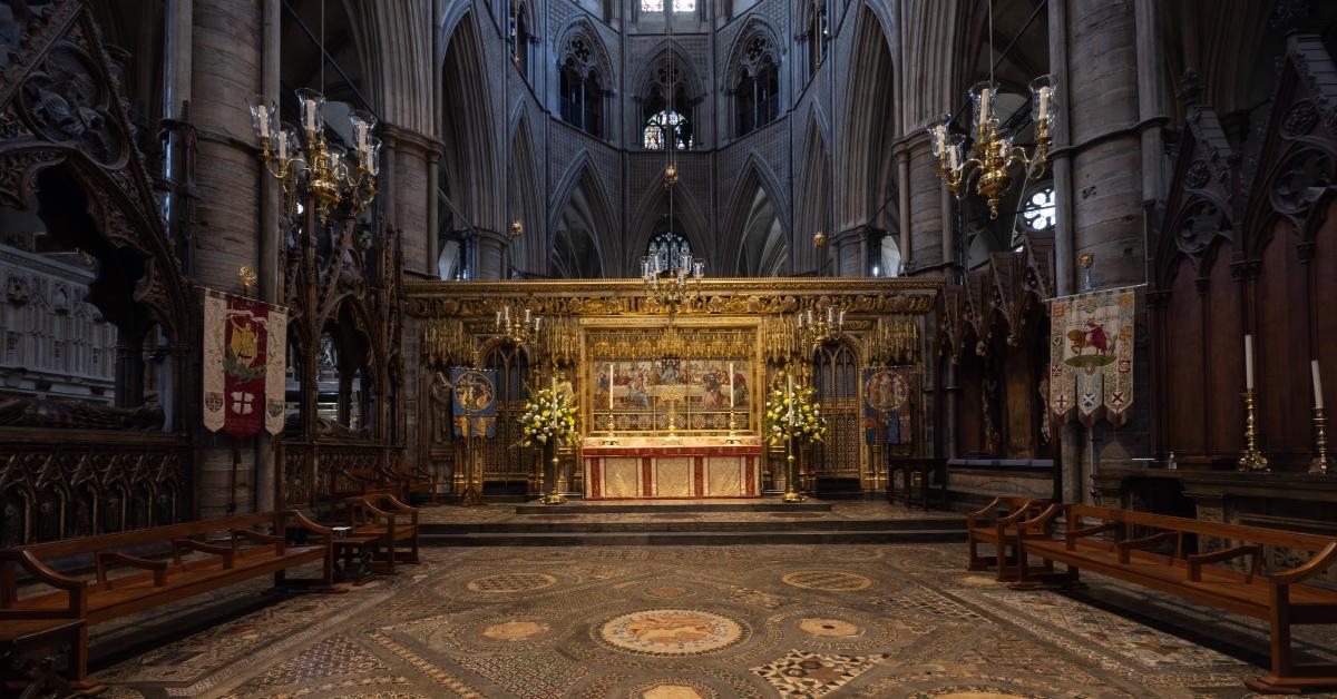 Inside Westminster Abbey ahead of the coronation of King Charles III.