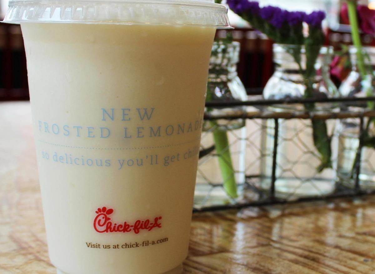 A frosted lemonade from Chick-fil-A