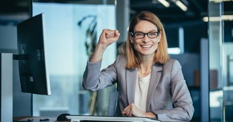 A woman got a tax refund from the IRS