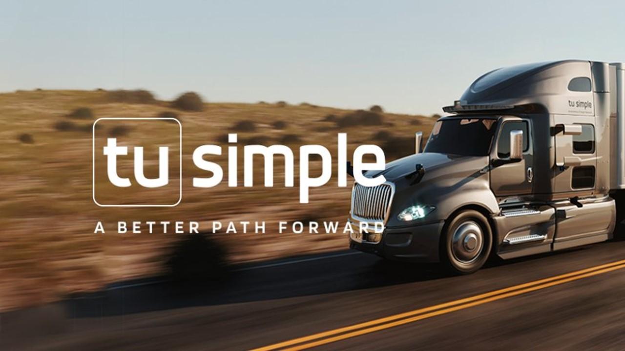 TuSimple truck and logo