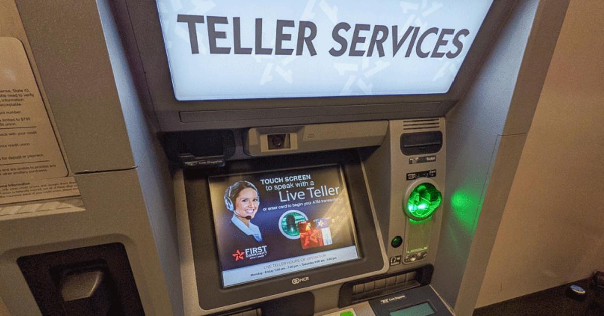 Teller services machine