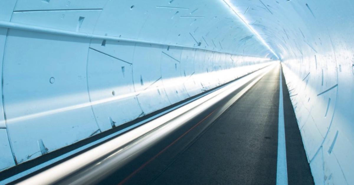 A tunnel created by The Boring Company