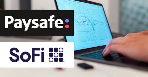 Person checking stock performance on laptop