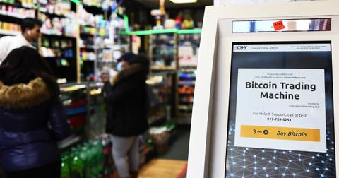 A bitcoin ATM
