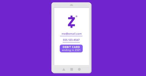 Zelle app on a smartphone
