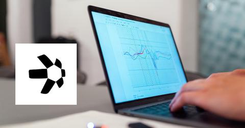 Laptop displaying graphs of boxing data
