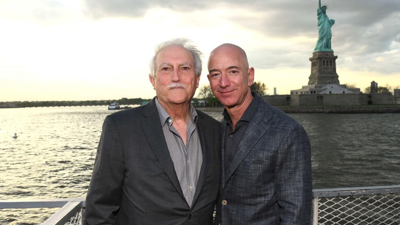 Jeff Bezos with his father Miguel Bezos