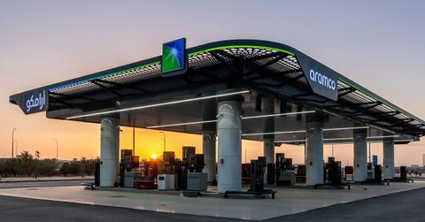 Aramco gas station