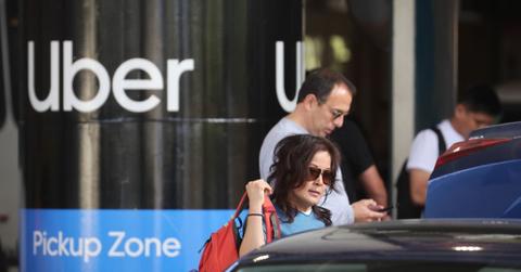 passengers waiting for uber ride