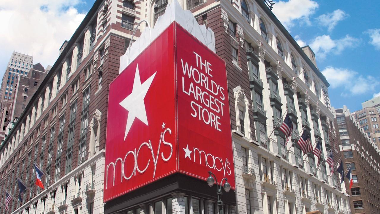 Macy's store and sign in New York City