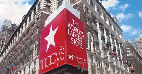 Macy's store and sign in New York City