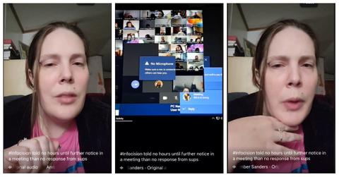 Employee shares video of others getting fired via Zoom