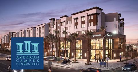 American Campus Communities logo and building