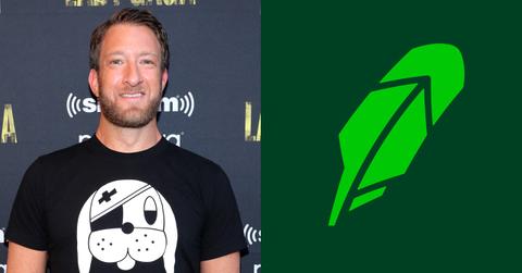Dave Portnoy and Robinhood logo