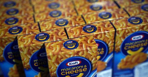 Kraft mac and cheese boxes