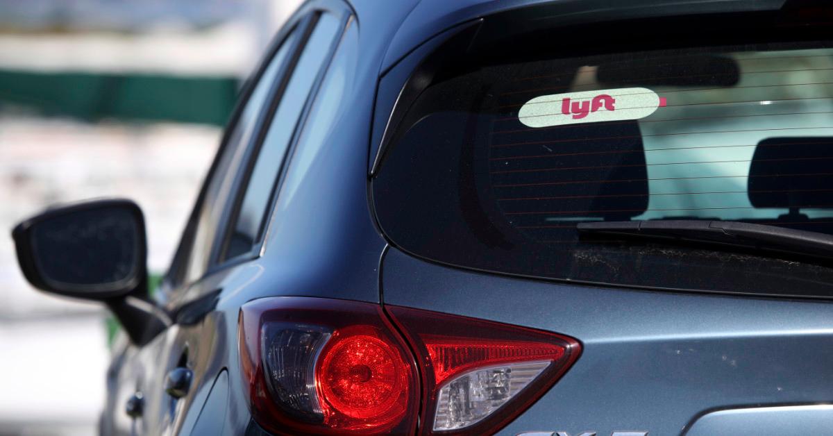 Car with Lyft sticker