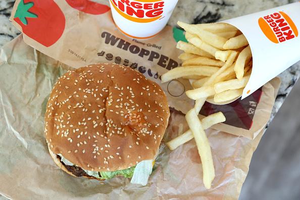 A Burger King Whopper and fries