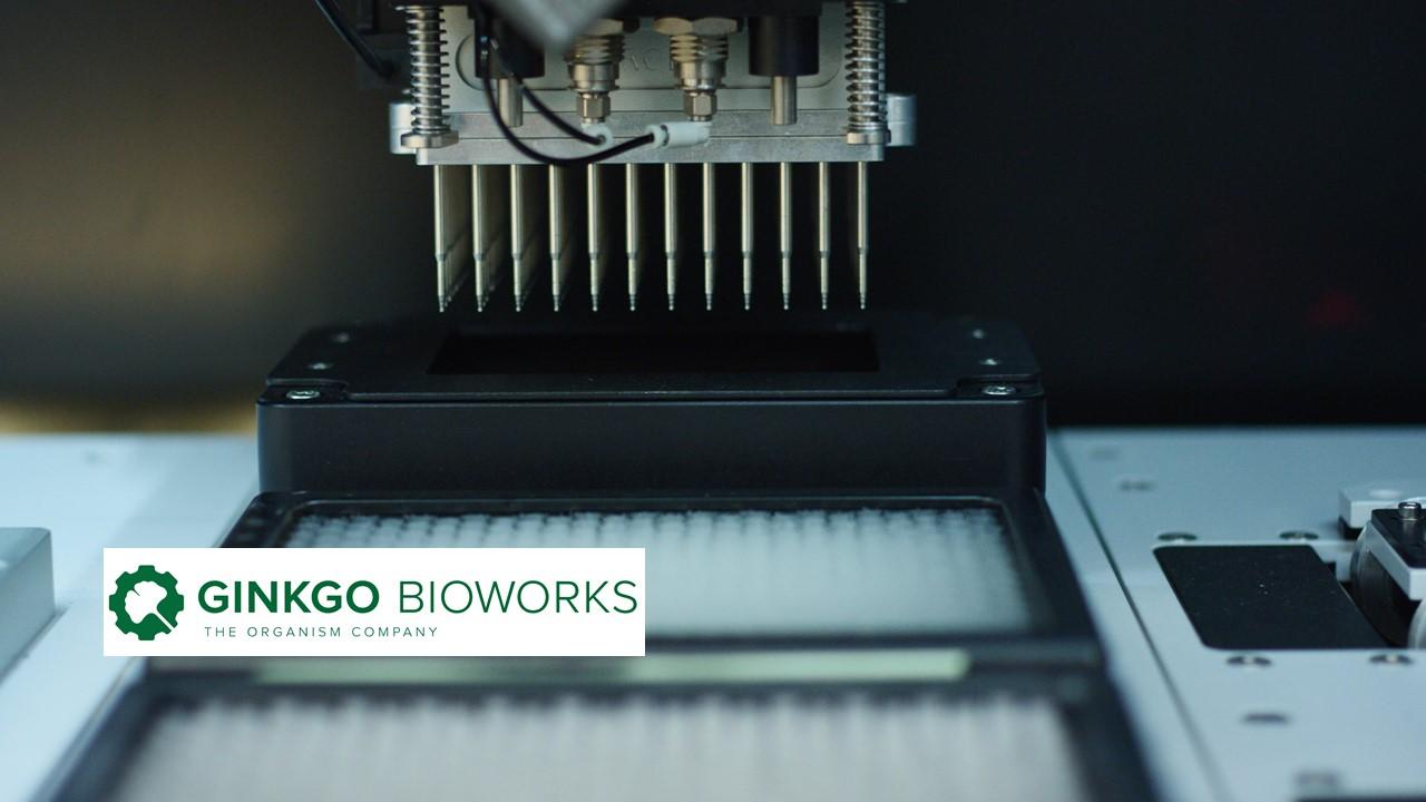 Ginkgo Bioworks machine and logo