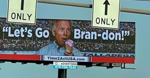 "Lets Go Brandon" billboard