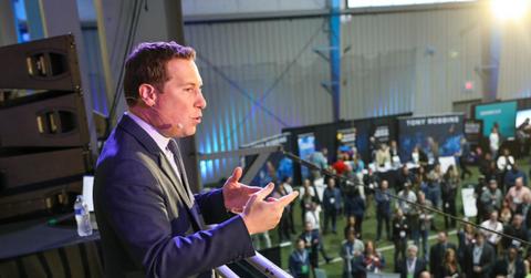 Mat Ishbia speaking at UWM event