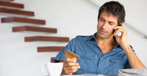 Man with credit card