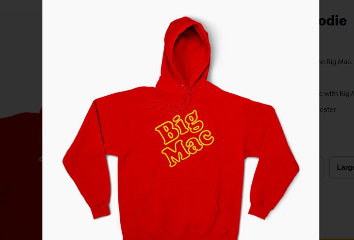 Big Mac Hoodie in red