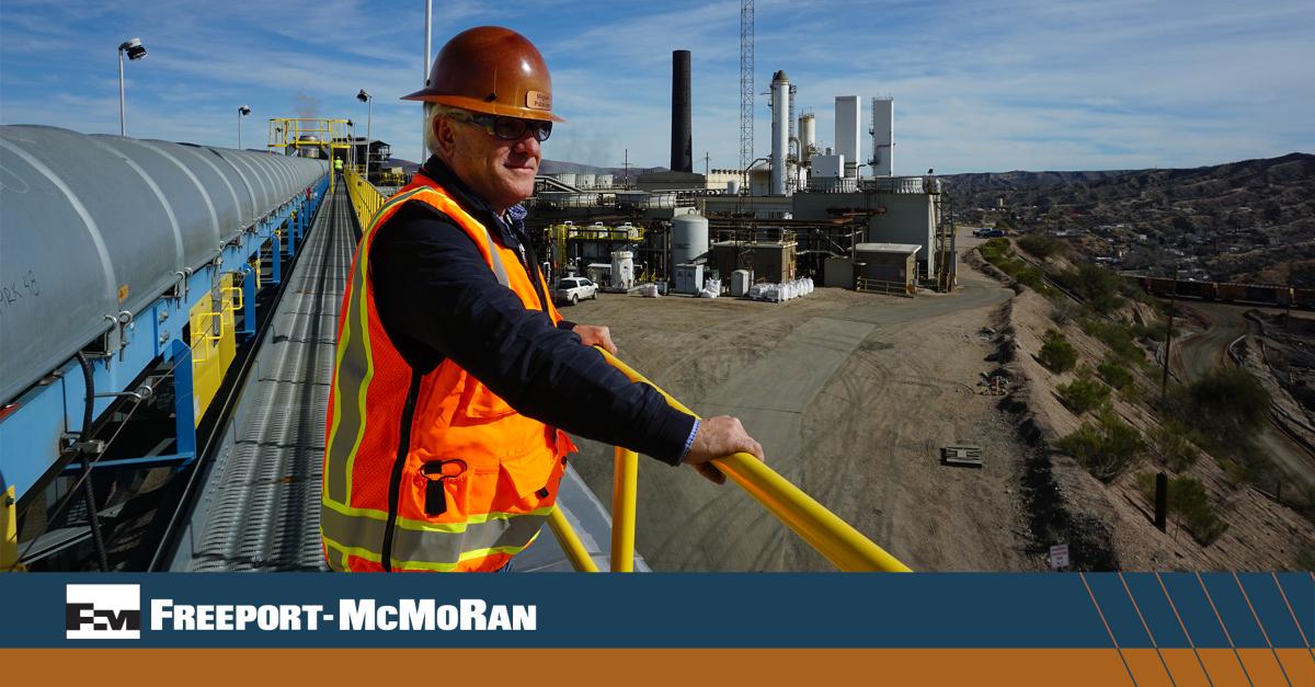 Freeport-McMoRan employee at a facility