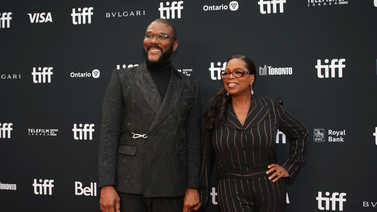 Tyler Perry and Oprah Winfrey