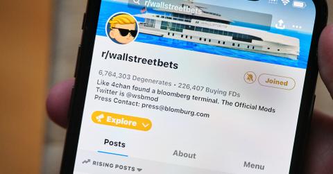 WallStreetBets subreddit mobile screenshot